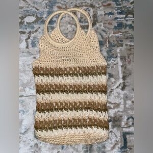 Crochet Straw Tote Bag ☀️🌊💗